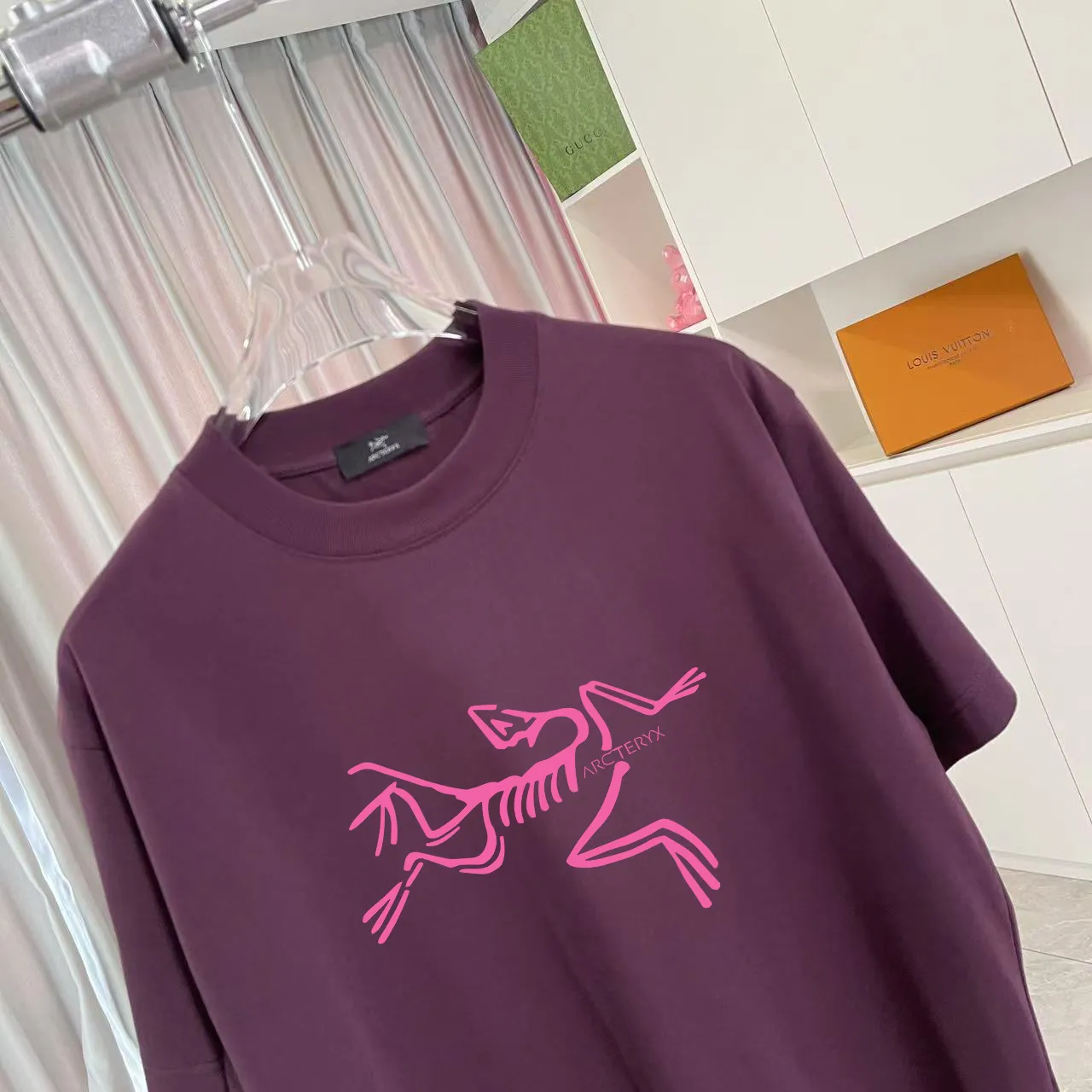 ARC'TERYX* 2025 New Arrival logo t g Same Style Size：S M L XL XXL ：Black White Purple Gray